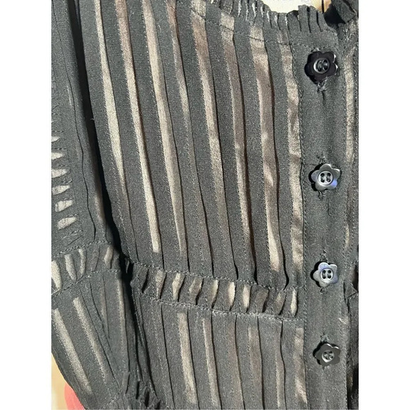 Yoana Baraschi Women’s Sleeveless Button Down Silk Lace Dress Black Size… - Picture 8 of 10